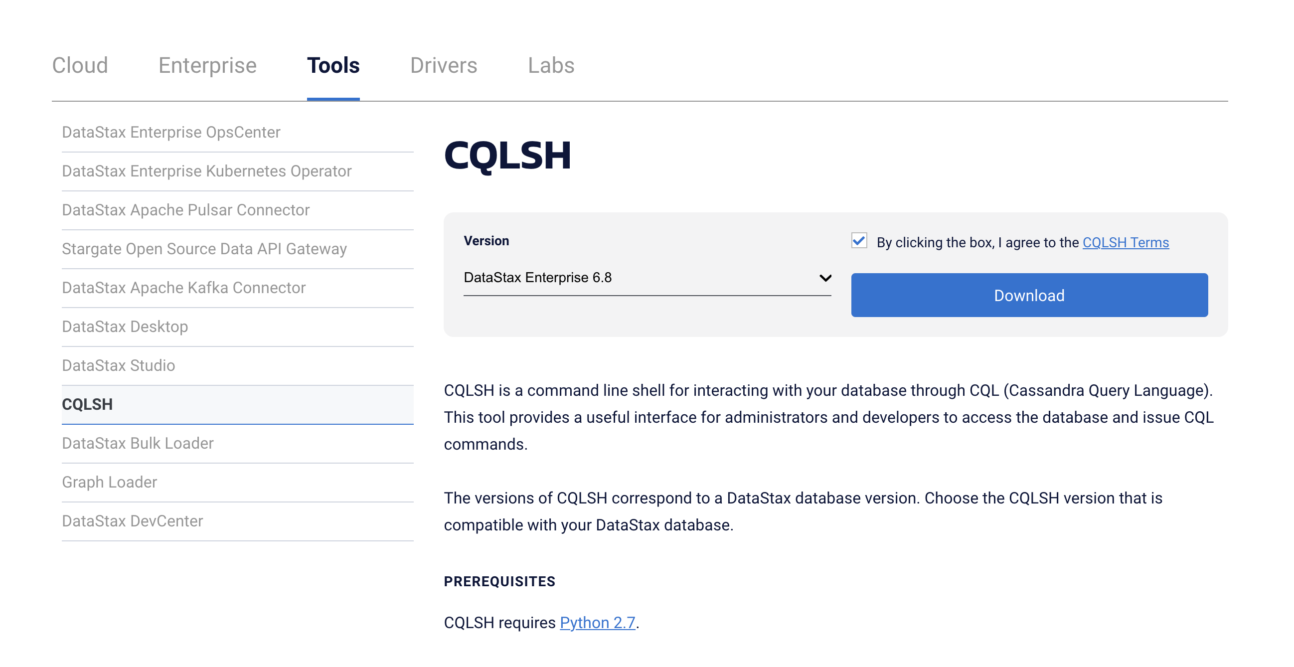 cqlsh download